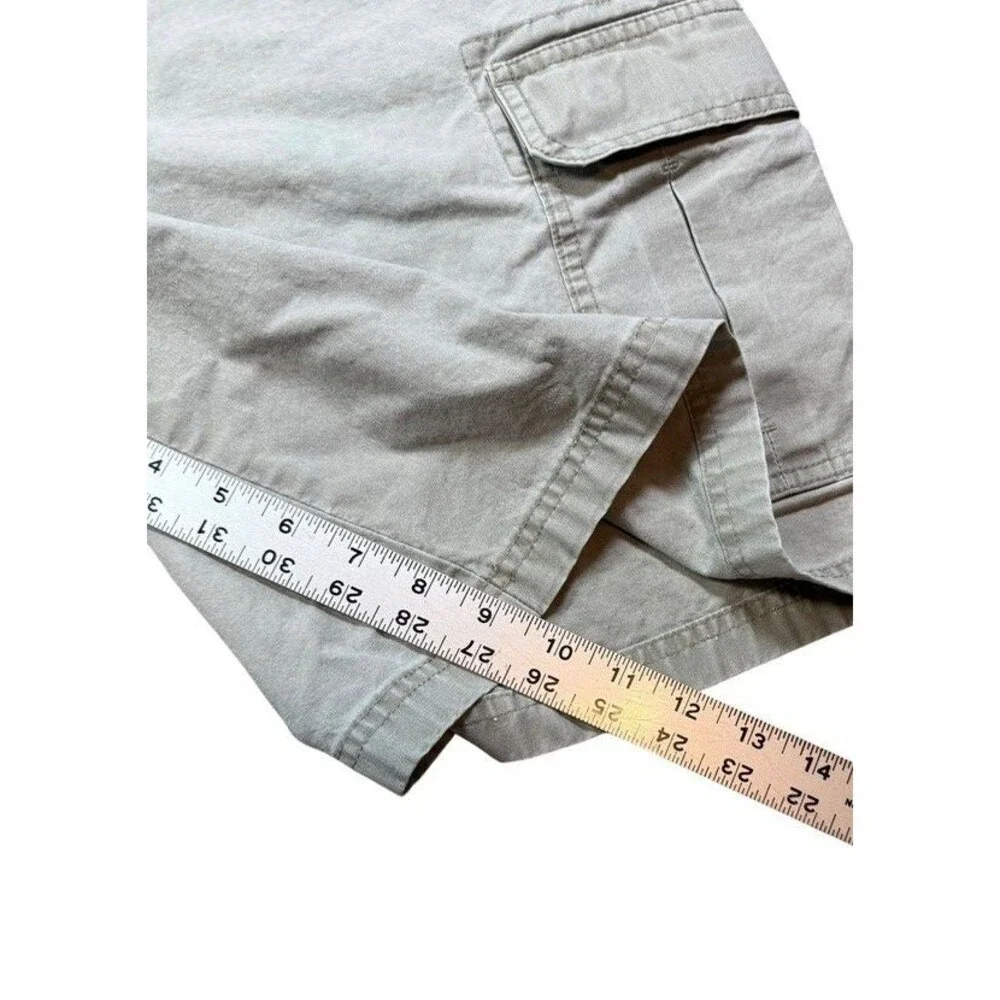 LL Bean Comfort Waist Cargo Shorts Mens Size 38 Cotton Utility Hiking Outdoor